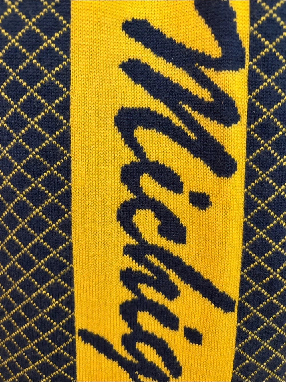 NWT University of Michigan Navy Maize Cap  Scarf Bundle Unisex